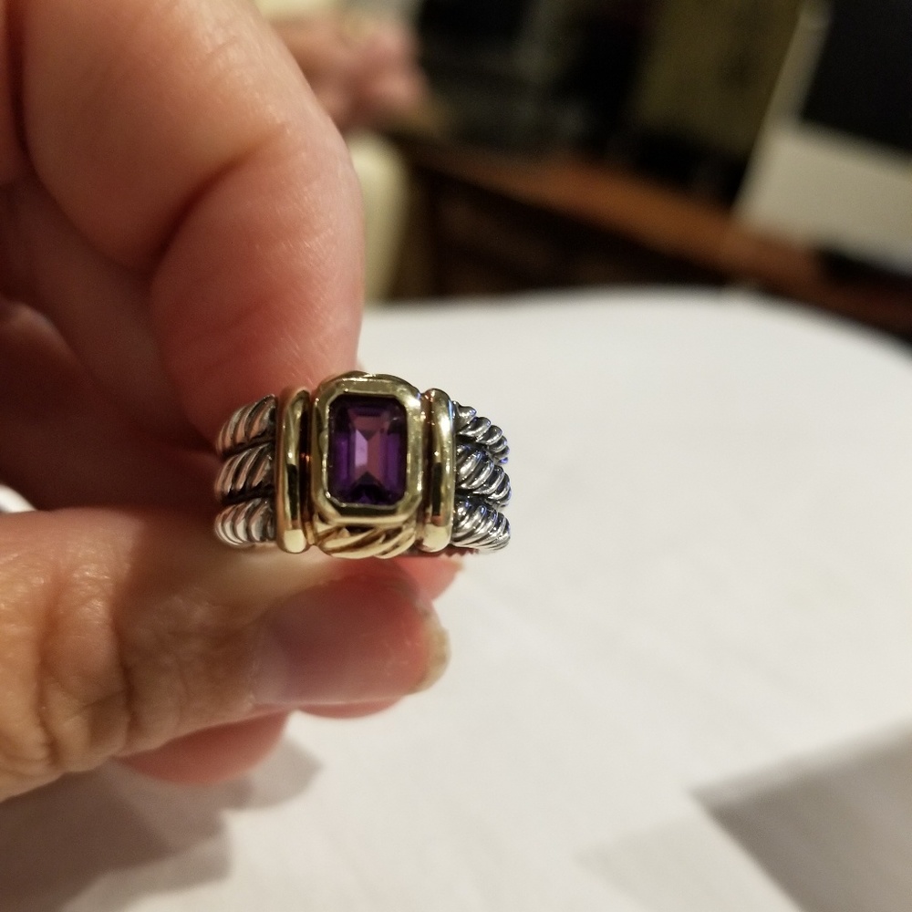 PRICE DROP🌺David Yurman Amethyst Cable Ring